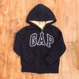 Kids Gap Logo Sherpa-Lined Hoodie Sweatshirt